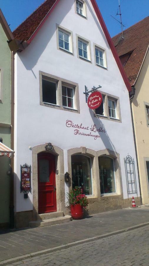 Gaestehaus Liebler Rothenburg ob der Tauber Ngoại thất bức ảnh